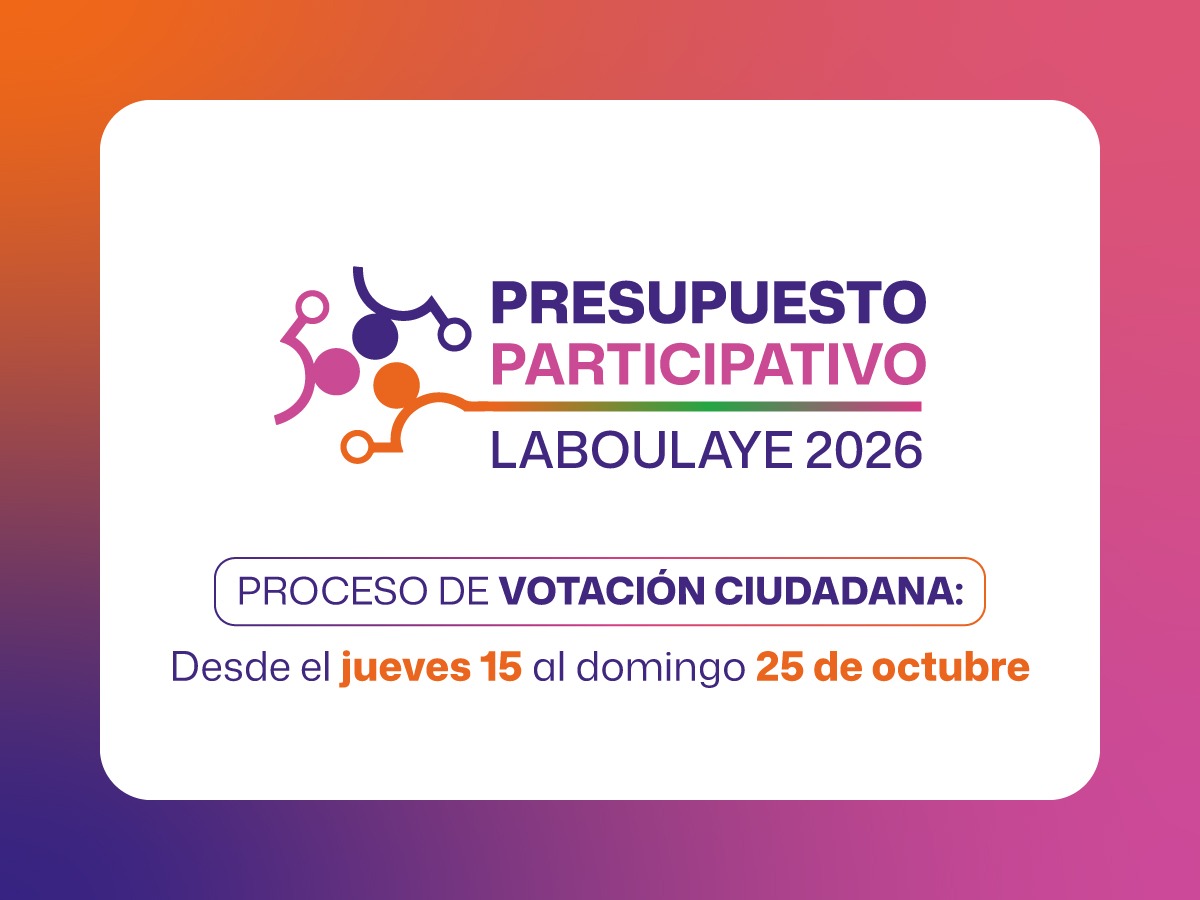 ¡VOTACIÓN ABIERTA PARA LOS PROYECTOS DEL PRESUPUESTO PARTICIPATIVO 2026!