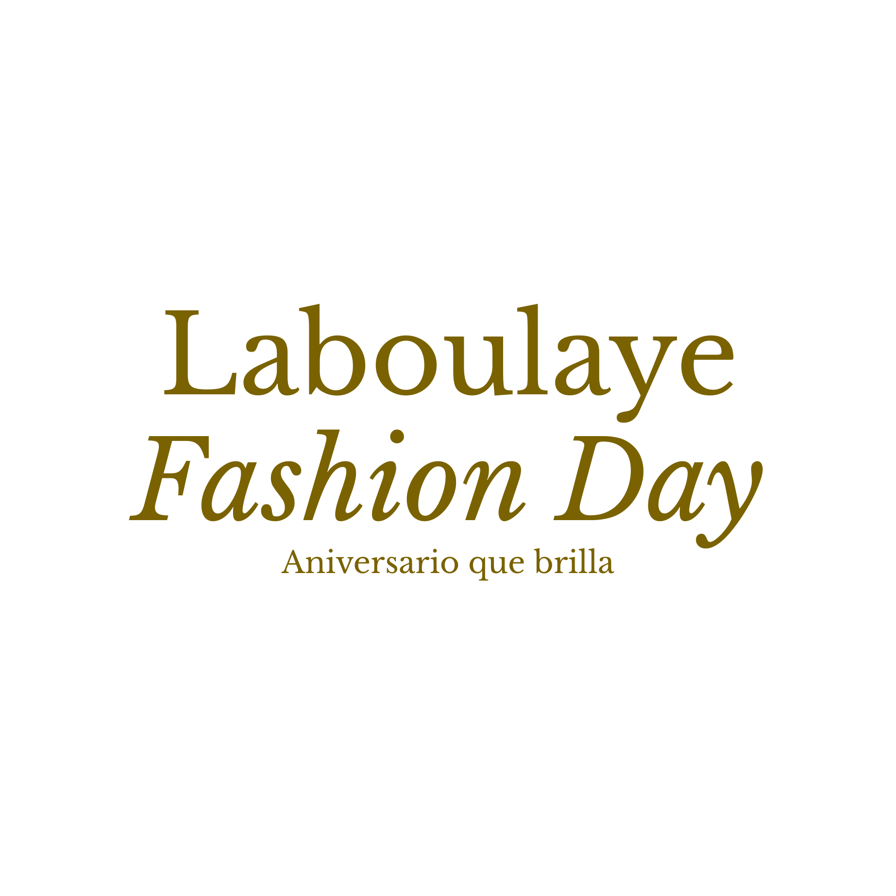 Fashion Day · dorado