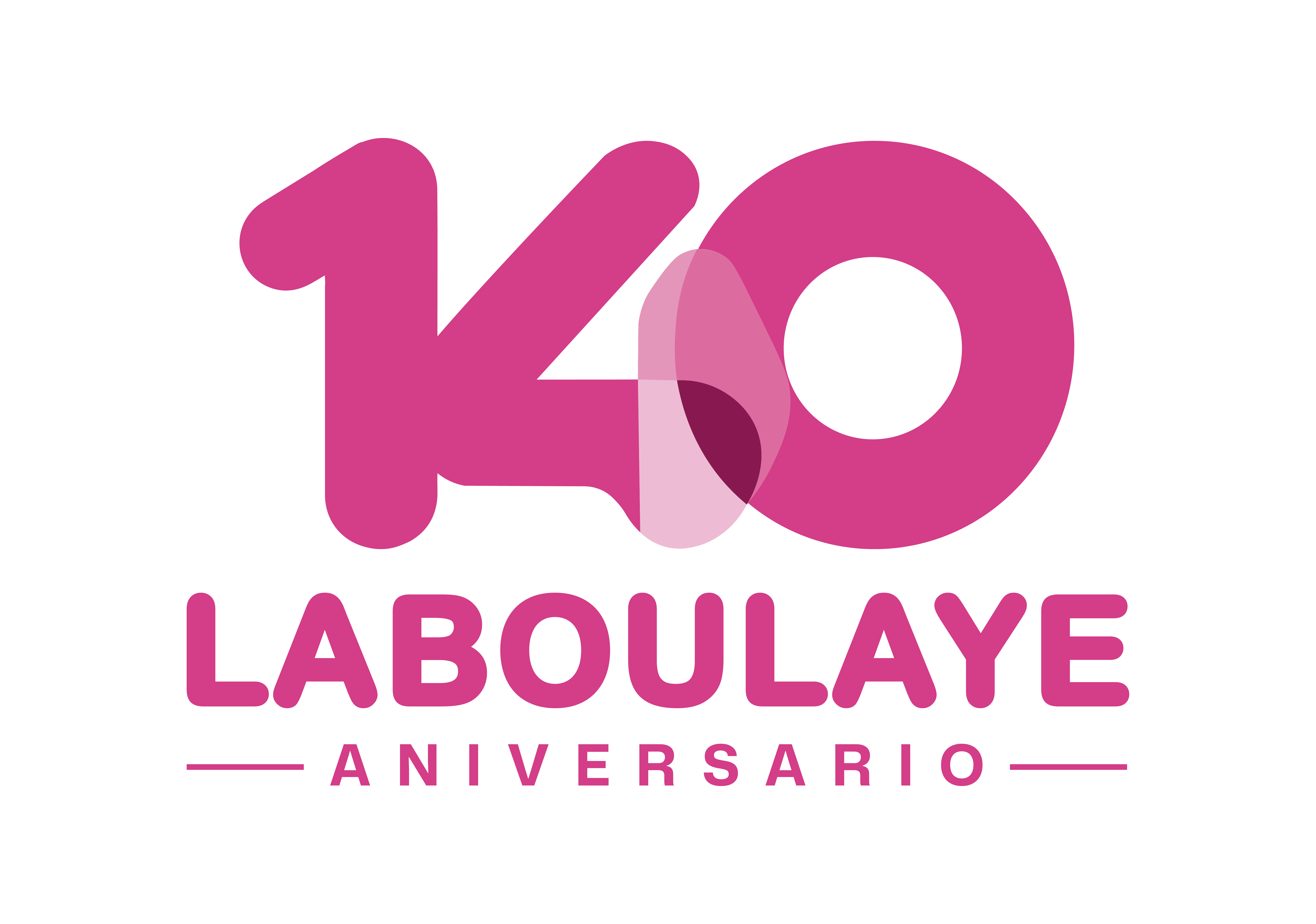 Logo 140° · rosa